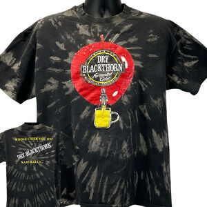 Vintage 90s Blackthorn Dry Cider T Shirt Made In USA Black Tee Unisex XL X-Large